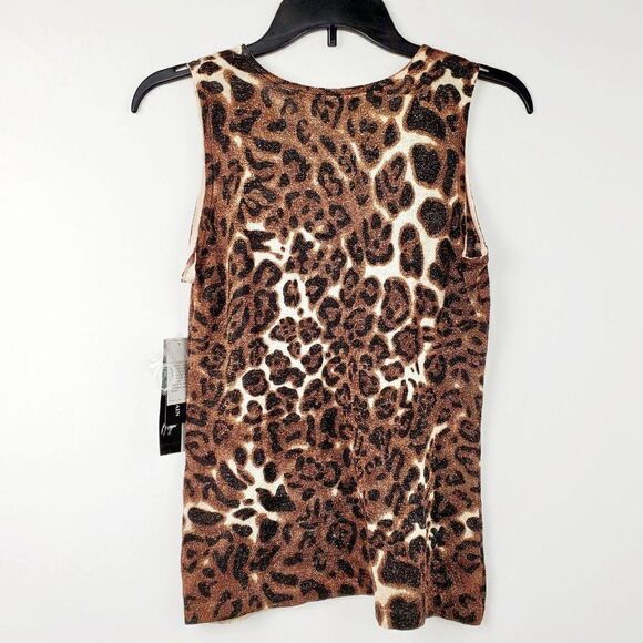 NY Gaurd Animal Sleeveless Blouse Small NWT - Picture 3 of 5